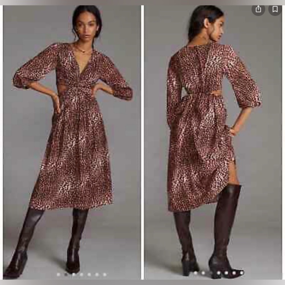 Ranna Gil cut out dress Anthropologie NWT